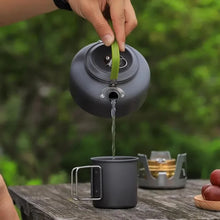 Mugg i aluminium - hopfällbart handtag & värmetålig