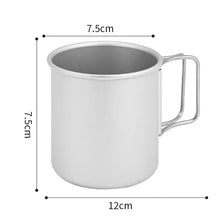 Mugg i aluminium - hopfällbart handtag & värmetålig