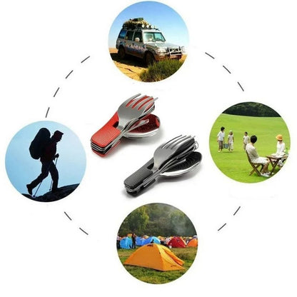 Multifunktionellt Bestickset – Camping & Friluftsliv
