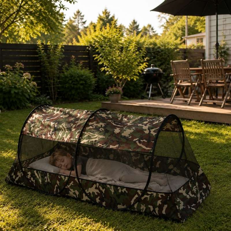 Pop up myggnätstält för camping