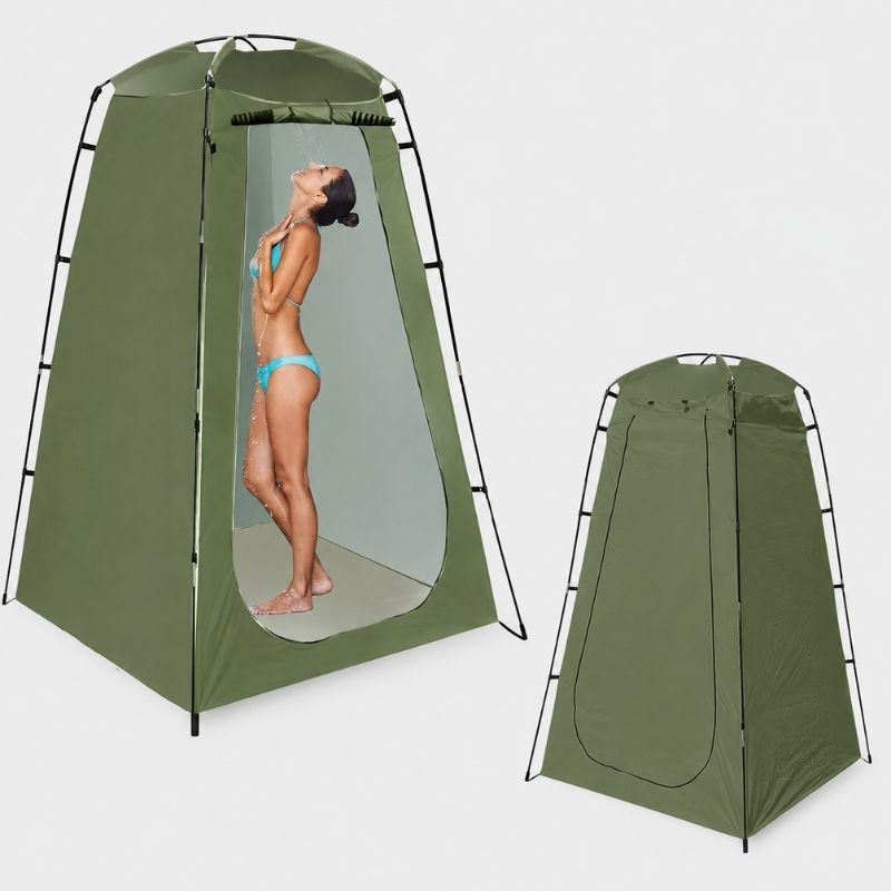 Portabelt duschtält för camping och strand