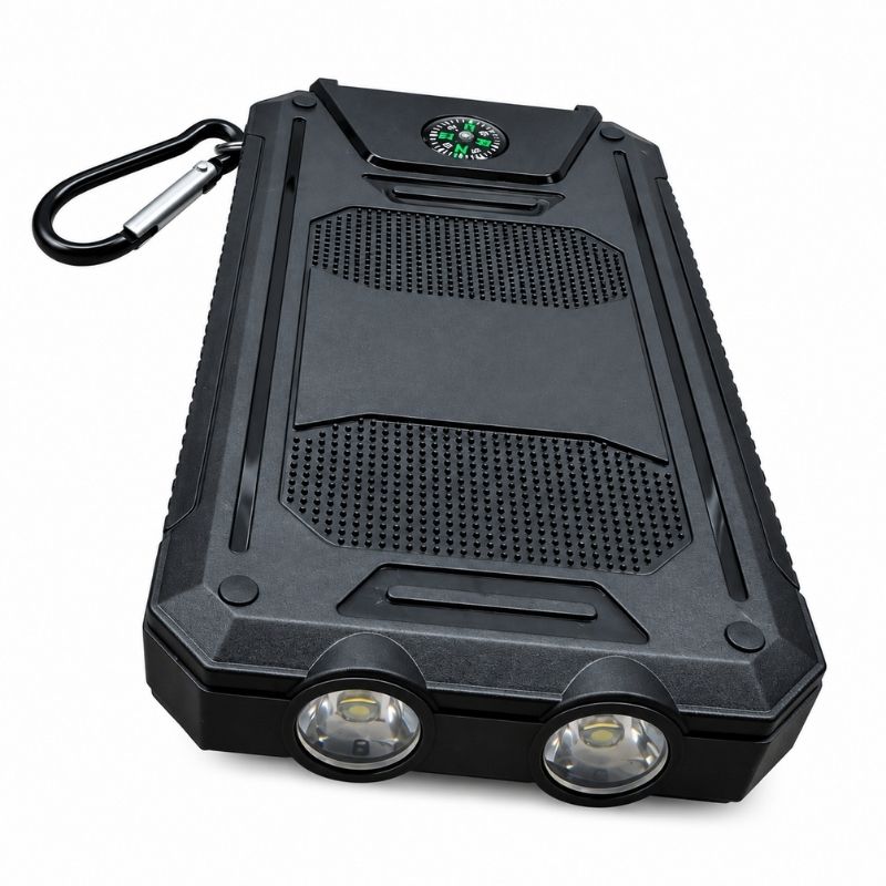 Powerbank med solceller – tålig, vattentät & 10 000 mAh