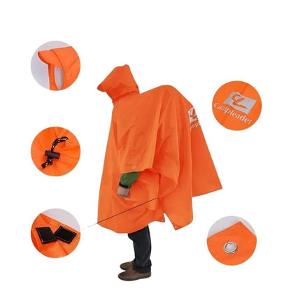 Multifunktionell Regnponcho – Tältduk & Skydd