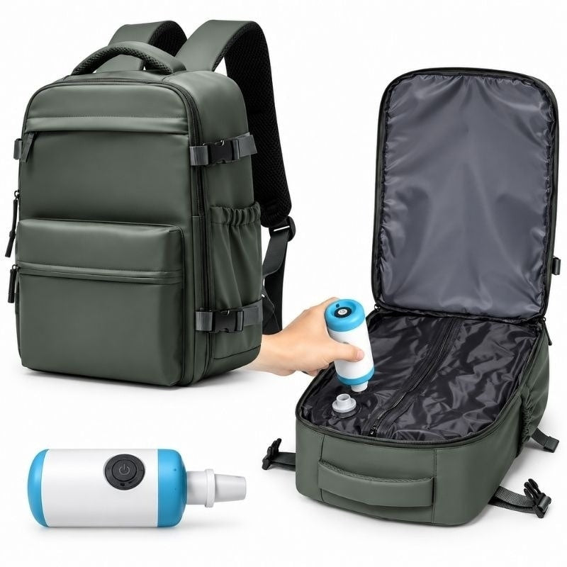 Reseryggsäck med vacuumfunktion för packning - bild 4