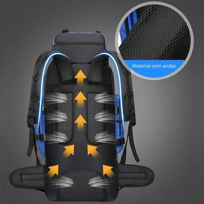 Ryggsäck 90L – För Långvandring, Camping & Äventyr