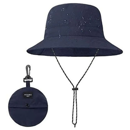 Solhatt UV-skydd för camping & vandring Marinblå