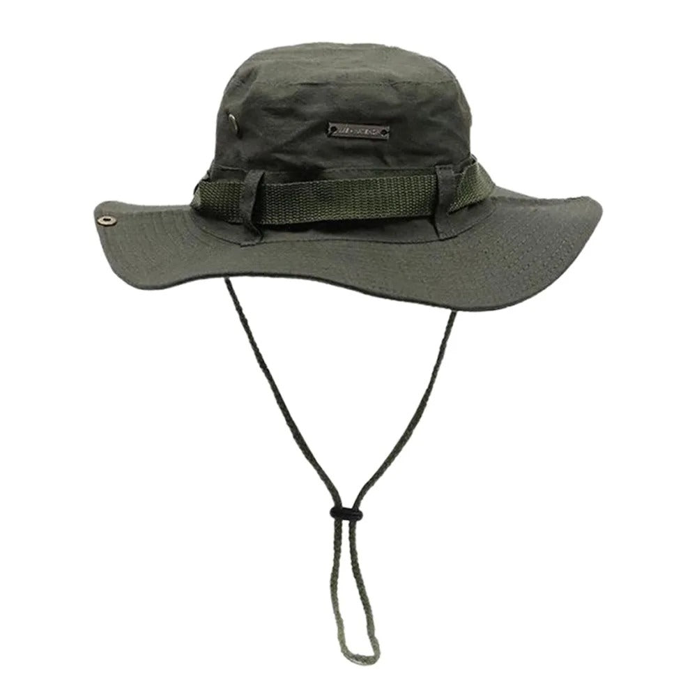 Solhatt för vandring - skydd mot sol & regn Grön