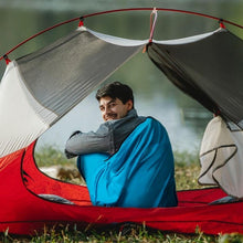 Sovsäckslakan ultralätt stretch för resa och camping