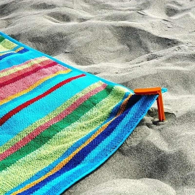 Strandpinnar för handduk och filt 4-pack