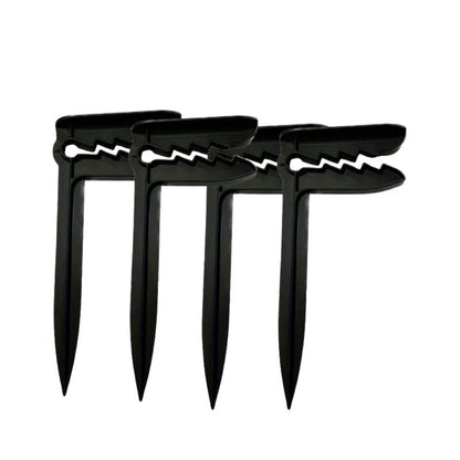 Strandpinnar för handduk och filt 4-pack Svart