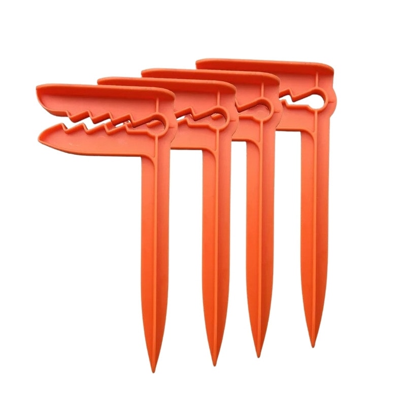 Strandpinnar för handduk och filt 4-pack Orange