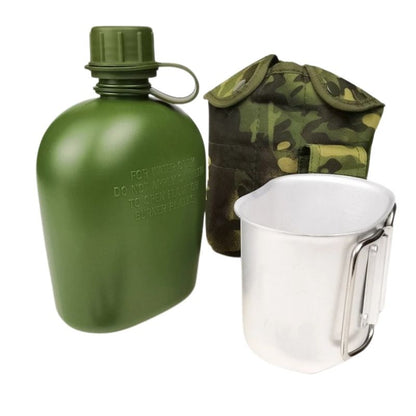 Taktisk Fältflaska – Camo Vattenflaska i Set