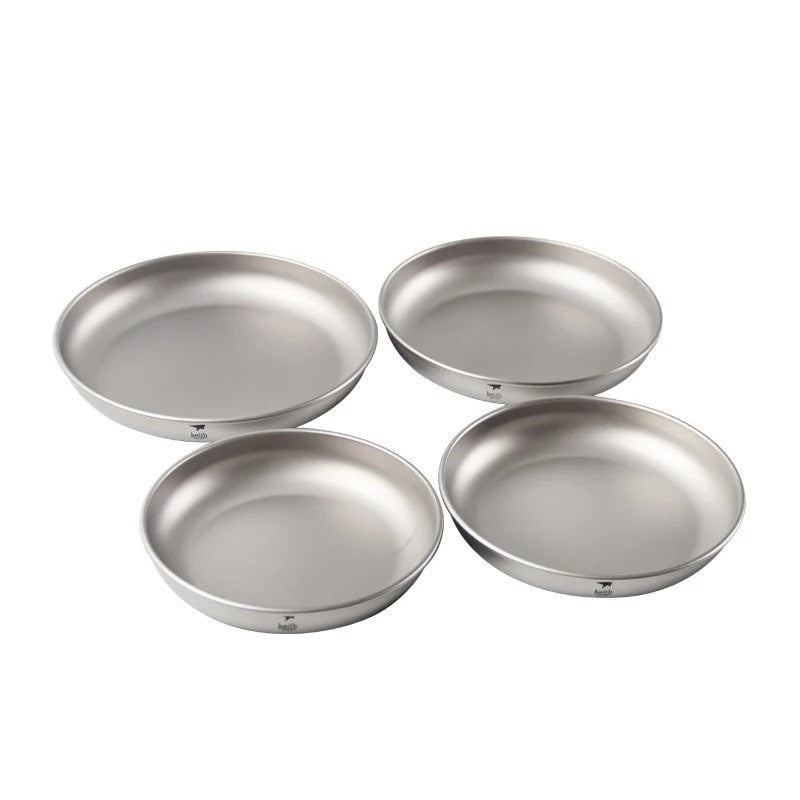 Titaniumtallrikar 4-pack för camping - bild 2