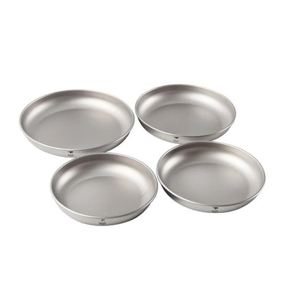 Titaniumtallrikar 4-pack för camping - bild 2