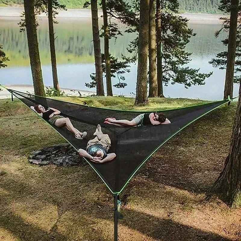 Triangelhängmatta för camping och friluftsliv