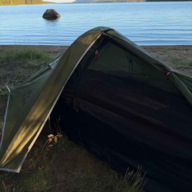 Ultralätt enmanstält för camping året runt
