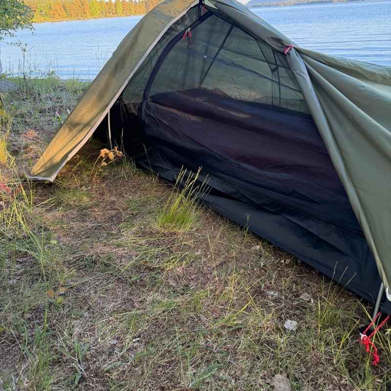 Ultralätt enmanstält för camping året runt