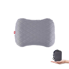 Uppblåsbar campingkudde – lätt, portabel och ergonomisk Grå