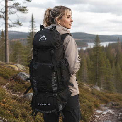 Vandringsryggsäck 90L för camping och resa