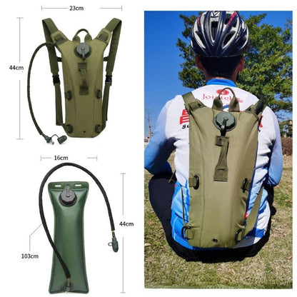 Vätskeryggsäck 3L – För Cykling, Vandring & Camping