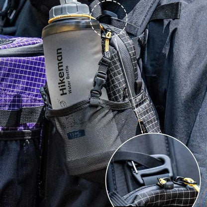Vattenflaskväska med mobilficka och axelrem