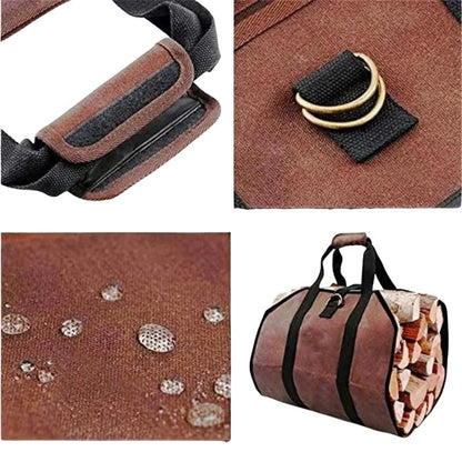 Vedbärarväska – Tålig & Vattentät Förvaring för Ved