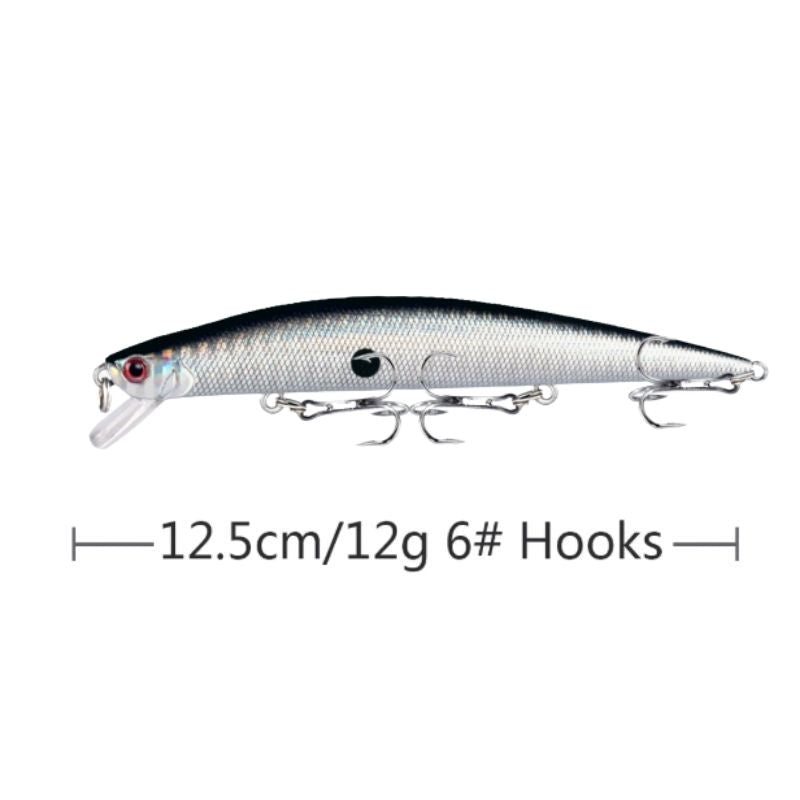 Wobbler för gädda med rassel 12,5 cm 10