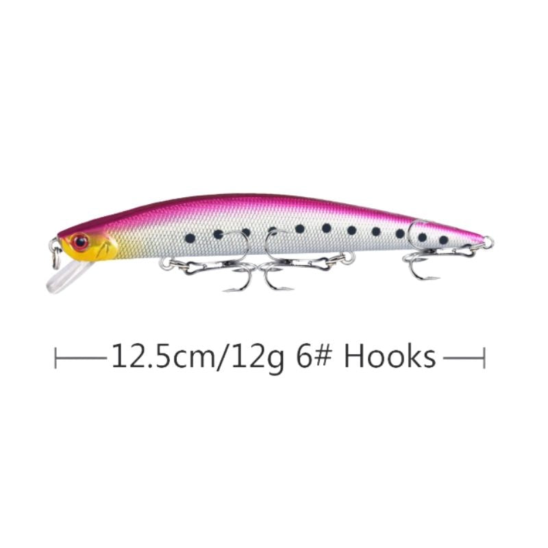 Wobbler för gädda med rassel 12,5 cm 3