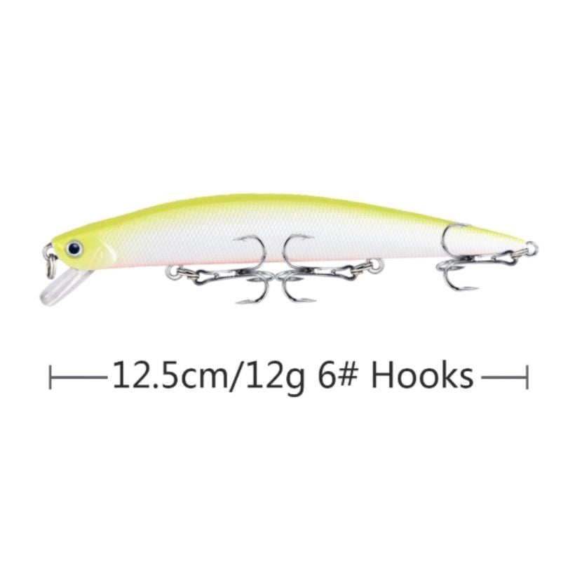 Wobbler för gädda med rassel 12,5 cm 6