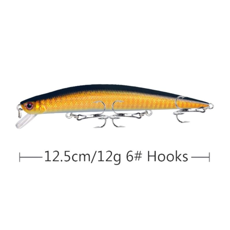 Wobbler för gädda med rassel 12,5 cm 7
