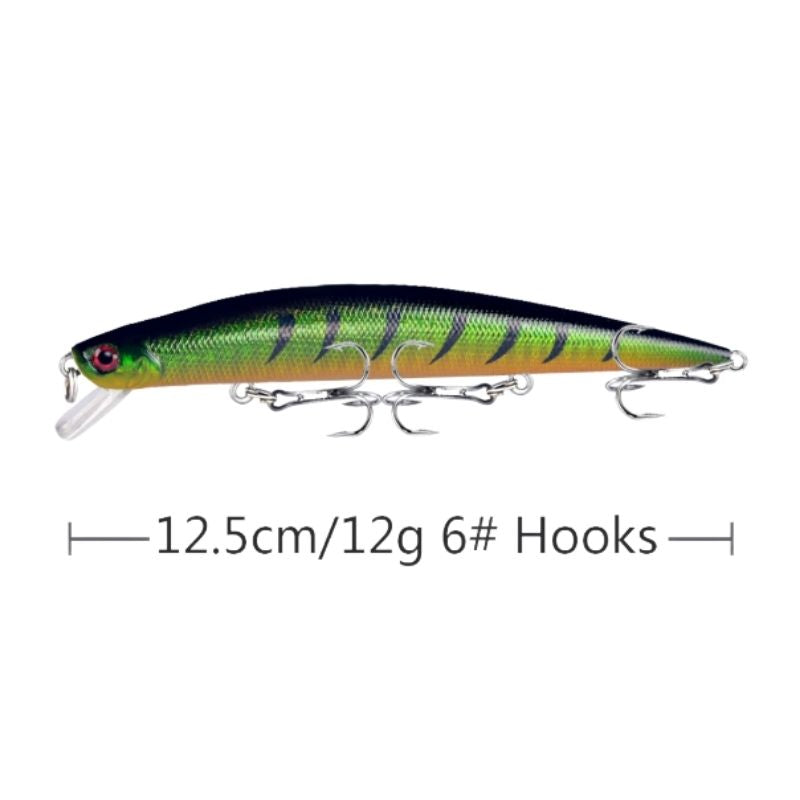 Wobbler för gädda med rassel 12,5 cm 8