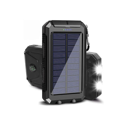 Powerbank med solceller – tålig, vattentät & 10 000 mAh